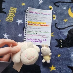 Official Usachan Mother Goose no Mori Tiny Plush Keychain and Small Plush